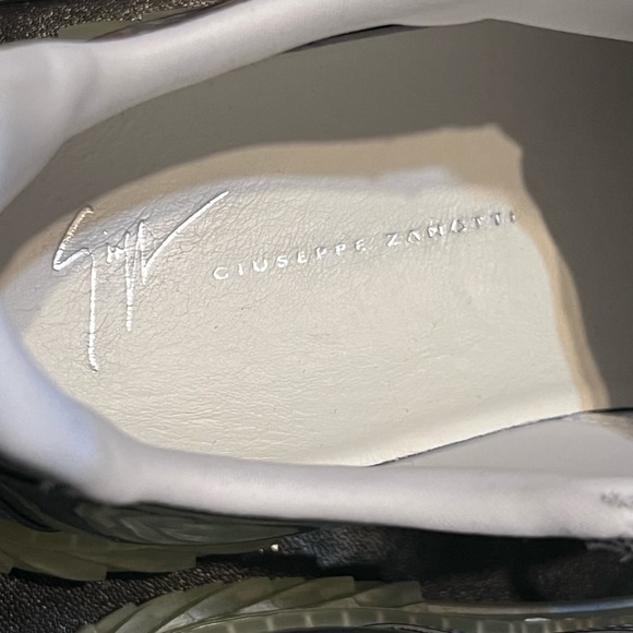 Giuseppe Zanotti Blabber Low-Top Iridescent Leather Sneakers SZ 41EU - Picture 12 of 14